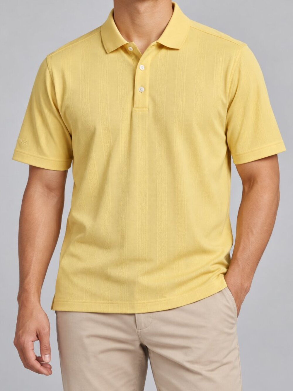 PING Collection Performance Dynamics Yellow Golf Polo Size M